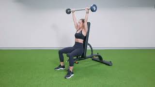 Barbell Overhead Press Seated [upl. by Odnamra]