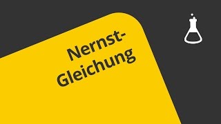 Die Nernstsche Gleichung  Chemie  Physikalische Chemie [upl. by Wincer716]