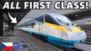 Luxury Czech Train with UNIQUE Seating  SuperCity Pendolino Review [upl. by Leirum595]