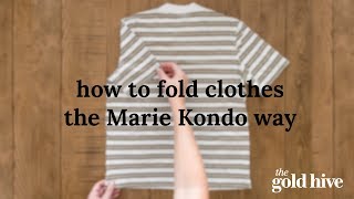 How to Fold Clothes the Marie Kondo Way [upl. by Nitsreik]