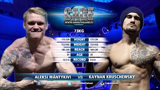 CAGE 47 Aleksi Mäntykivi vs Kaynan Kruschewsky Full Fight MMA [upl. by Cavuoto]