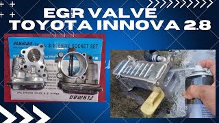 Clean EGR Valve of Toyota Innova 28 kolokoygarage [upl. by Nahtnahoj]