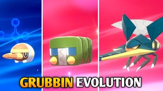 How To Evolve Grubbin Into Charjabug And Vikavollt In Pokemon Sword amp Shield  Galar Pokedex [upl. by Quill]