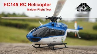 Eurocopter EC145 XK K124 Electric RC Helicopter Maiden Flight [upl. by Eseryt]