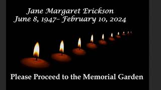 Jane Erickson Memmorial June 15 2024 1100 am [upl. by Olifoet]