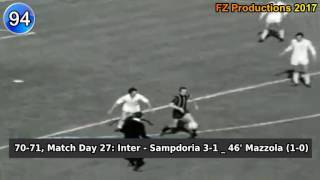 Sandro Mazzola  116 goals in Serie A part 22 74116 Inter 19671977 [upl. by Ettelohcin441]