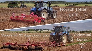 Autumn Seedbed Preparation  Horsch Joker 5 CT amp Vaderstad NZ Aggressive 600 [upl. by Schwartz571]