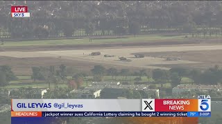 LAPD helicopter accident injures 2 officers [upl. by Anastasie905]