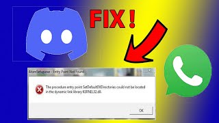 How To Fix Kernel32dll Error Discord And WhatsappBy Gaming With Awais [upl. by Neille]