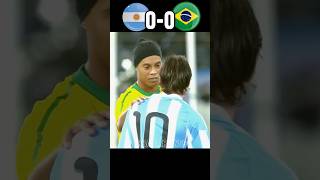 Argentina 🇦🇷 VS Brazil 🇧🇷 2010 Messi Shocked Ronaldinho Neymar World Cup [upl. by Dorina]