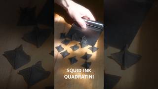 🦑🦐 SQUID INK QUADRATINI 🦐🦑 pasta pastarecipes pastalover freshpasta asmr cooking italianfood [upl. by Leagiba354]