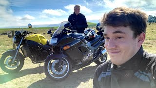 Kawasaki ZX11 VS Honda X11 Fathers Day Rumble [upl. by Embry]