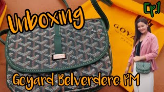 Unboxing Goyard Belvedere PM รีวิวกระเป๋า Cross Body สุดCool จากช๊อปสิงคโปร์ EP1 [upl. by Susanna]