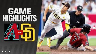 Dbacks vs Padres Game Highlights 6624  MLB Highlights [upl. by Codie465]