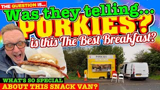 I WAS TOLD youll FIND the BEST BREAKFAST in BRITAIN from this SNACK VAN Was they telling PORKIES [upl. by Aldwin772]