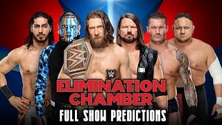 WWE ELIMINATION CHAMBER 2019 FULL SHOW PREDICTIONS [upl. by Mailand]