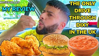 MY REVIEW OF THE ONLY DIXY DRIVE THROUGH IN THE UK🍗 [upl. by Elberfeld]