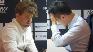 MAGNUS CARLSEN CHECKMATES WORLD CHAMPION after QUEEN SACRIFICE [upl. by Aihsema]