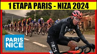 1 ETAPA PARIS NIZA 2024 EGAN Bernal REMCO Evenepoel y ROGLIC [upl. by Sordnaxela826]