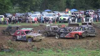 Bone Stock V8 Demolition Derby Heat at the Lincoln County Fair 2024 [upl. by Eceerahs]