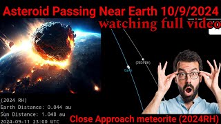 Asteroid passing near earth tonight Asteroid passing Earth today live 2024RH [upl. by Neraj]