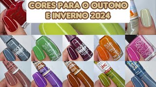 CORES DE ESMALTE PARA O OUTONO E INVERNO DE 2024 [upl. by Sidnee251]