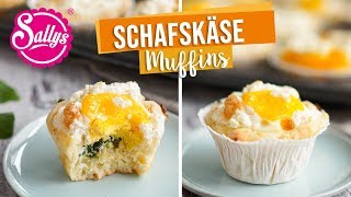 Herzhafte Muffins mit Schafskäse  GAZi Schafskäsemuffins  Sallys Welt [upl. by Wilden480]