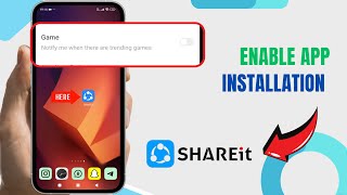 Enable App Installation On Shareit Technologyglance [upl. by Myrtia]