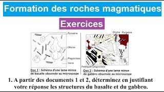 Exercices  La formation des roches magmatiques  2AC [upl. by Firestone646]