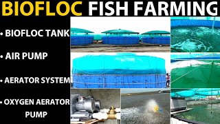 Biofloc Fish Farming Tank  Biofloc Fish Farming  Rajubhai Tradecorp  Aerator Water Oxygen Filter [upl. by Kempe648]