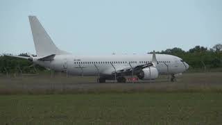 SmartLynx B7378 MAX Takeoff Munster Osnabruck International Airport [upl. by Walston]