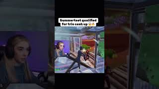 Summerset playin amazing in trio cash up fortnite peterbot fortniteclips summerset [upl. by Teplica]