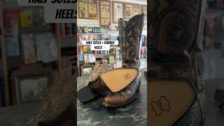 Half soles amp rubber heels👢 Americascobblercom✨ satisfying boots foam asmr [upl. by Convery937]