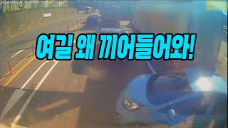 23339회 신호 대기하고 있던 레미콘 앞으로 기어들어온 모닝의 최후 [upl. by Nnylorac]