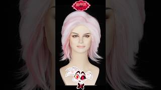 Transform into Hazbin Hotels Angel Dust Pink and White Wig for Women  Halloween 2024 MustHave 🎃 [upl. by Chandless]