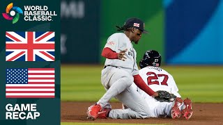 Great Britain vs USA Highlights  2023 World Baseball Classic [upl. by Eem878]