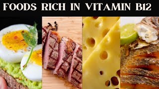 FOODS RICH IN VITAMIN B12  Richest Foods Sources of Vitamin B12  Best Vitamin B12 Foods [upl. by Abate]