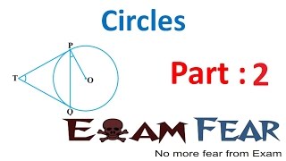 Maths Circles part 2 Theorems Tangent Secant CBSE class 10 Mathematics X [upl. by Mulac812]