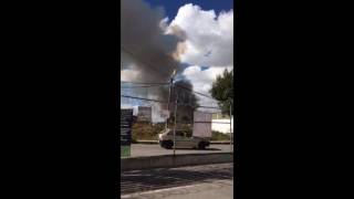 Así se ve la explosión en Tultepec hay 60 heridos [upl. by Marfe831]