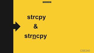 225d strcpy and strncpy [upl. by Endora]