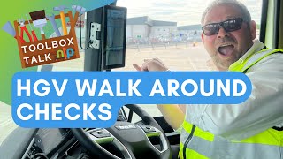 Walk Around Checks for HGV Drivers  NTP Toolbox Talks [upl. by Adihsar]