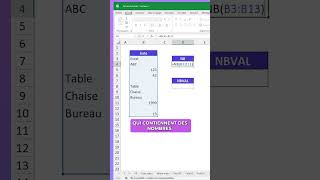 Les formules Nb et NbVal à connaître sur Excel [upl. by Elsilrac]