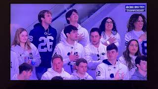 Penn State Blue Band National Anthem Big 10 Championship vs Oregon  12724 [upl. by Annairdna]