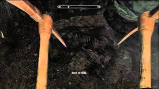 Skyrim Ebony Ore Best Location  Gloombound Mine [upl. by Kris]