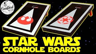 How To Make Star Wars Cornhole Boards  Bean Bag Toss [upl. by Melia]