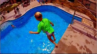 Platform Diving and Rock Wall Climbing at Jack Carter Pool [upl. by Amieva]