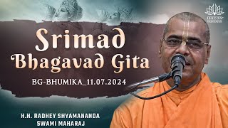 HH Radhey Shyamananda Swami MaharajBGBhumika11072024 [upl. by Peacock]