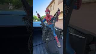 CARGO NET for Cybertruck full bed net cargonet evvida spiderman peterparker bestevmod [upl. by Tandi]