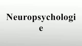 Neuropsychologie [upl. by Hpesojnhoj]