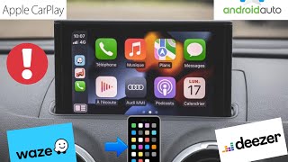 Activation Audi Smartphone Interface Carplay  Android Auto sur Audi A3 8V [upl. by Acinoed]